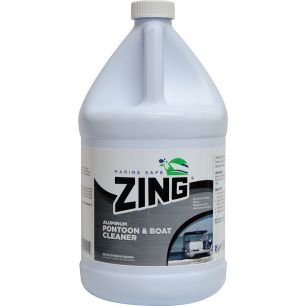 Zing ZING 10122 Marine-Safe Aluminum Pontoon and Boat Cleaner - 1 Gallon 10122